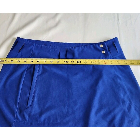 Nike Golf Skirt Womens 8 Royal Blue Athletic Wrap Dri Fit Belt Loops Athletic - Picture 8 of 8